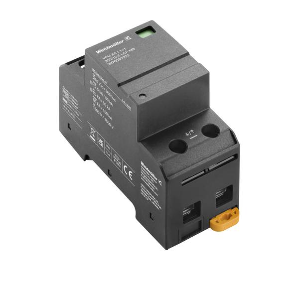 Weidmüller 2976580000 VPU AC I 1+1 255/12.5 LCF MB Kombi levezető Túlfeszültség elleni védelem: Elosztószekrény 12.5 kA darab 1 db