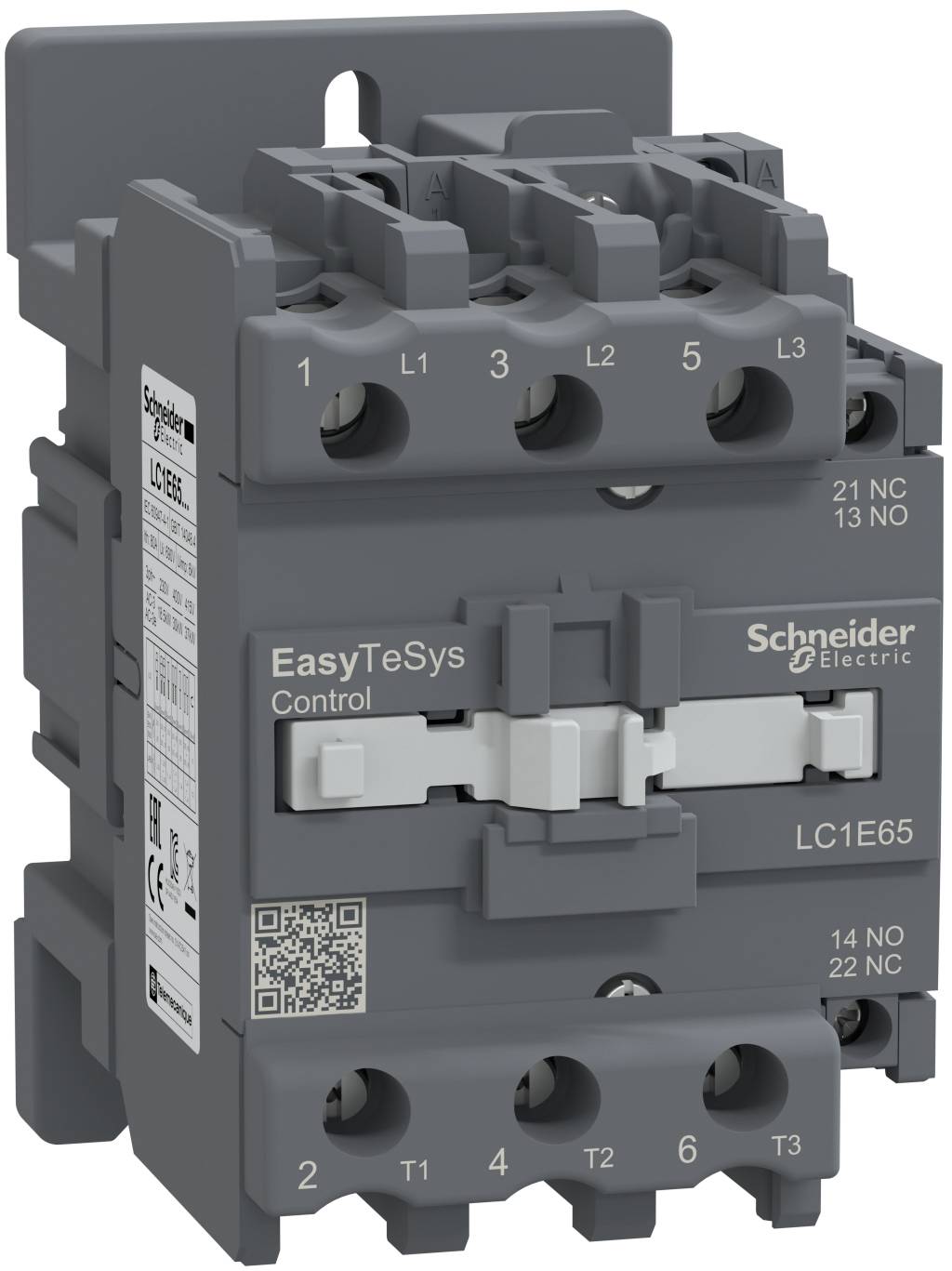 Schneider Electric LC1E65B7 Teljesítmény védelem 3 záró 37 kW Segédérintkezővel darab 1 db-0