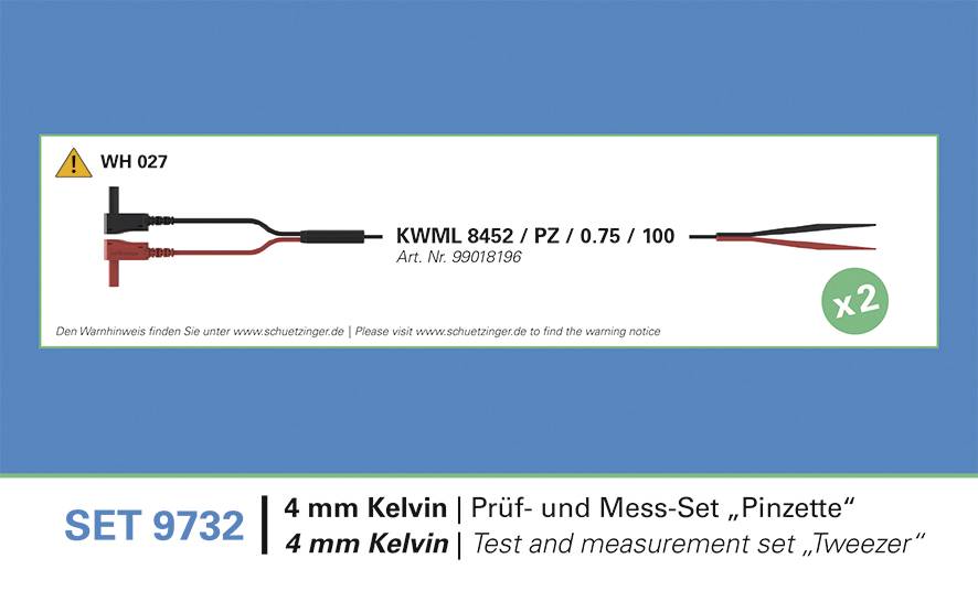 Schützinger SET 9732 Mérővezeték készlet 1 készlet