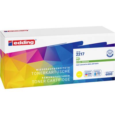 Edding Toner helyettesíti HP 415X (W2032X) Kompatibilis Sárga 6000 oldal EDD-2217 18-2217-0
