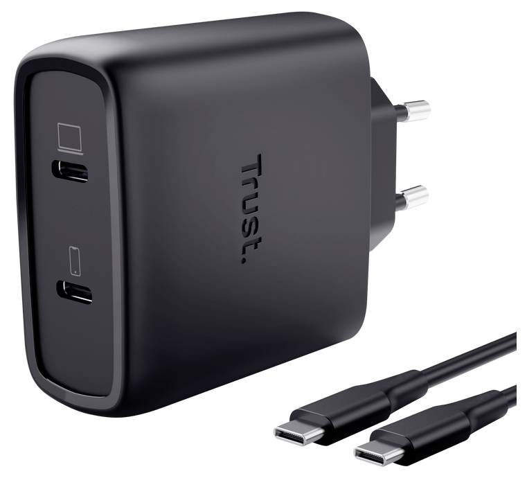 Trust Maxo USB-s töltőkészülék 65 W Fekete
