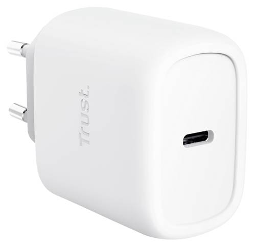 Trust Maxo USB-s töltőkészülék 45 W Power Delivery 3.0 Fehér Beltér USB Power Delivery (USB-PD), Gyorstöltő, GaN-1