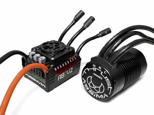 Absima 1:8 Brushless Set THRUST-V2 - 150A 4275/2000KV Modellautó brushless menetszabályozó Terhelhetőség (max. A): 950 A
