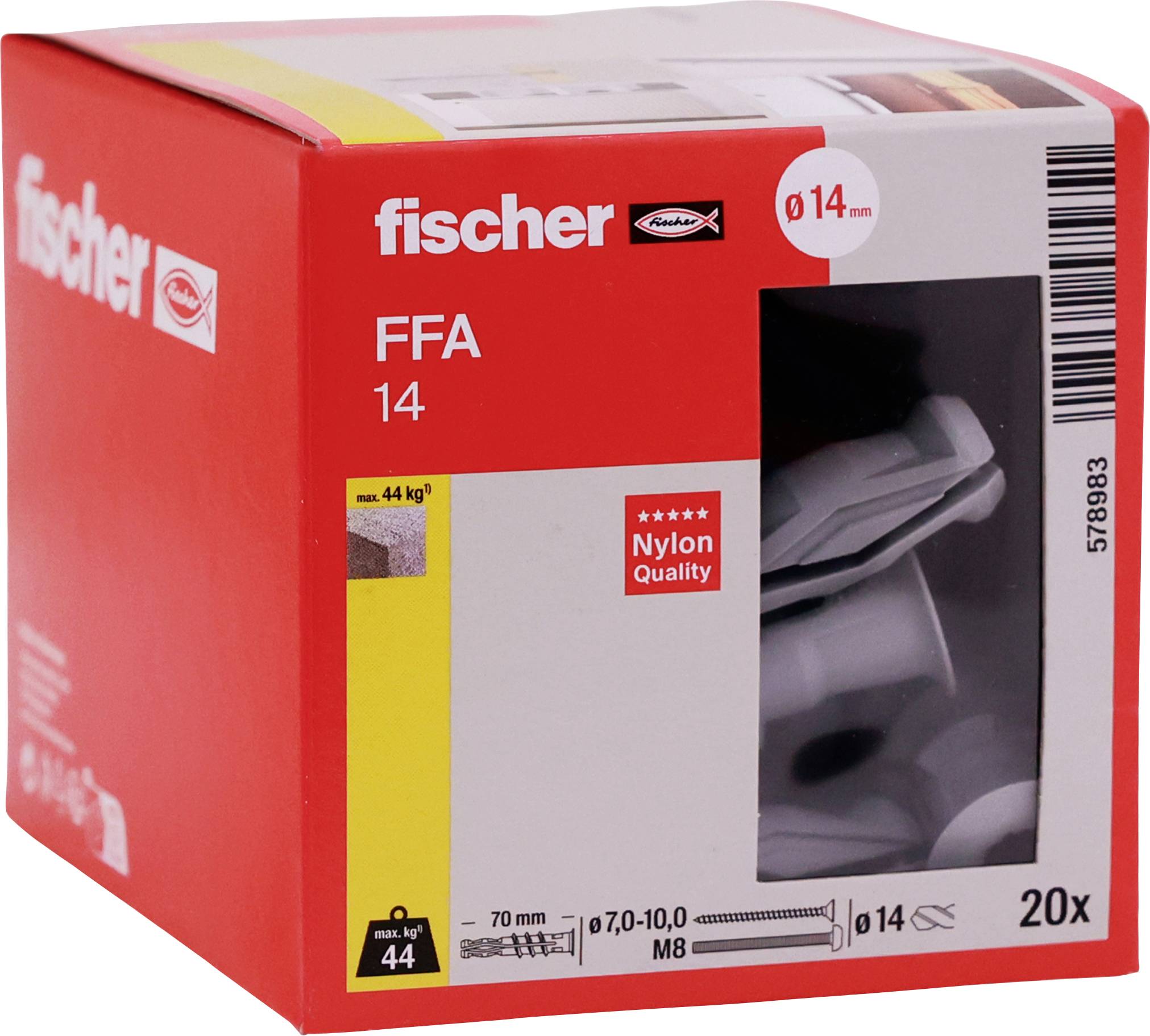 Fischer 578983 Pórusbeton horgony 70 mm 20 db