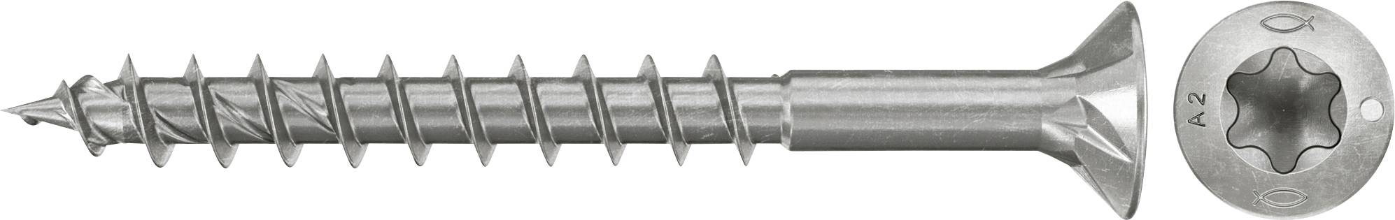 Fischer 574070 Szorítólemezes csavarok 3.5 mm 35 mm TX Rozsdamentes acél 200 db