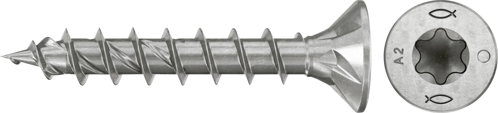 Fischer 574065 Szorítólemezes csavarok 4 mm 35 mm TX Rozsdamentes acél 200 db