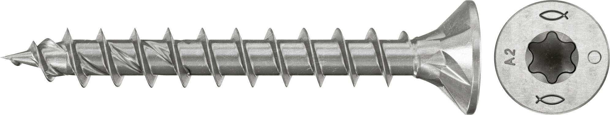 Fischer 574066 Szorítólemezes csavarok 4.5 mm 30 mm TX Rozsdamentes acél 200 db