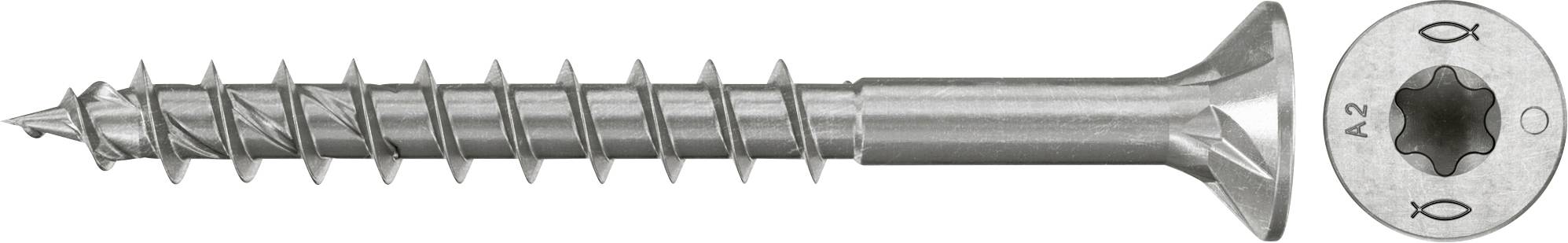 Fischer 574076 Szorítólemezes csavarok 4.5 mm 35 mm TX Rozsdamentes acél 200 db