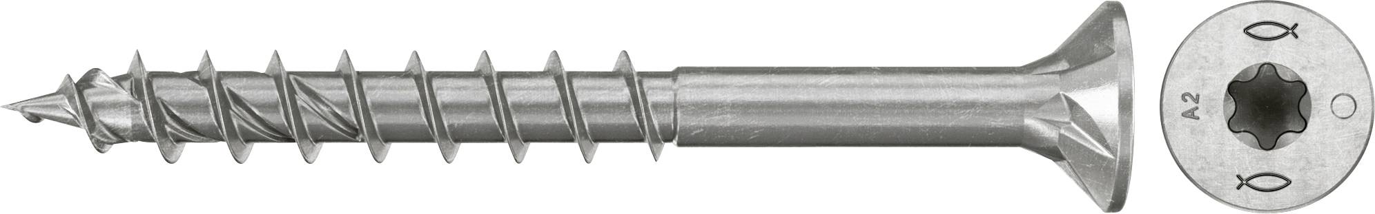 Fischer 574048 Szorítólemezes csavarok 5 mm 60 mm TX Rozsdamentes acél 100 db
