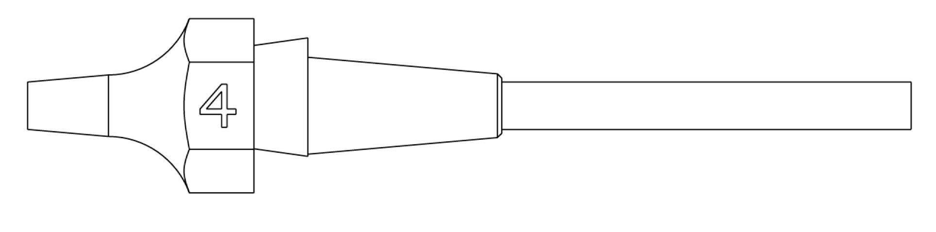 Weller XDS 4 SAUGDÜSE Ø1,2XØ2,5 L=10,5MM VERP. Szívó dűzni 1 db