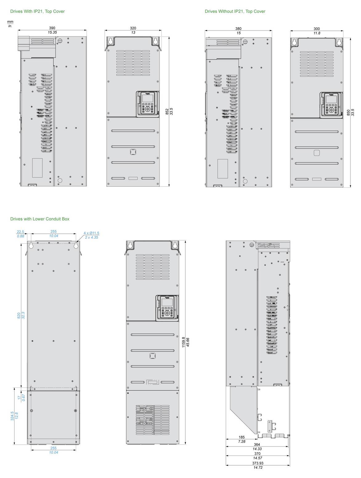 Schneider Electric Frekvencia átalakító ATV630C11N4 110 kW 3 fázisú-1