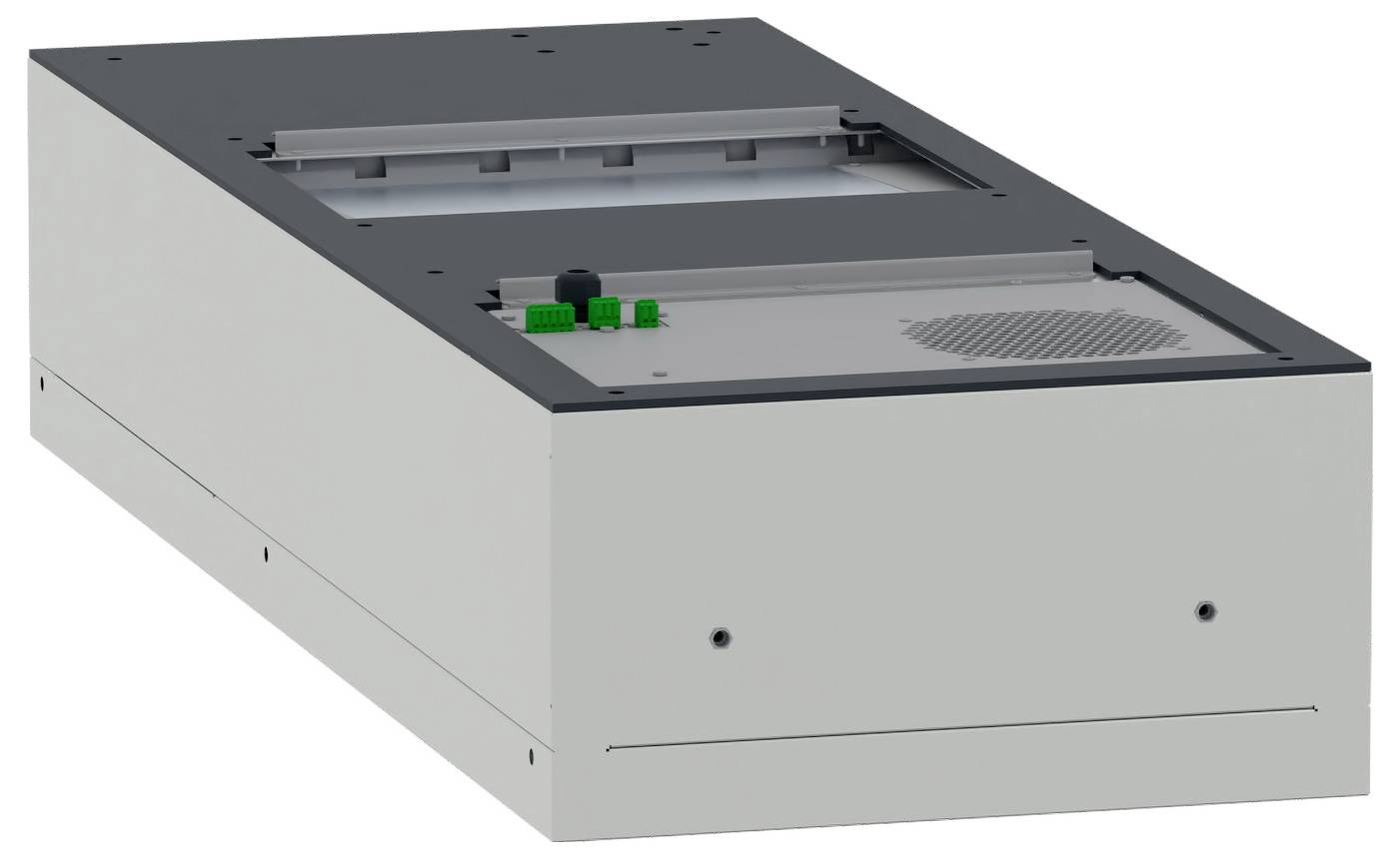 Schneider Electric NSYCU3K23P4DG Falra szerelhető hűtőszekrény 380 - 460 V 3200 W (Sz x Ma x Mé) 490 x 1300 x 250 mm 1 d-4
