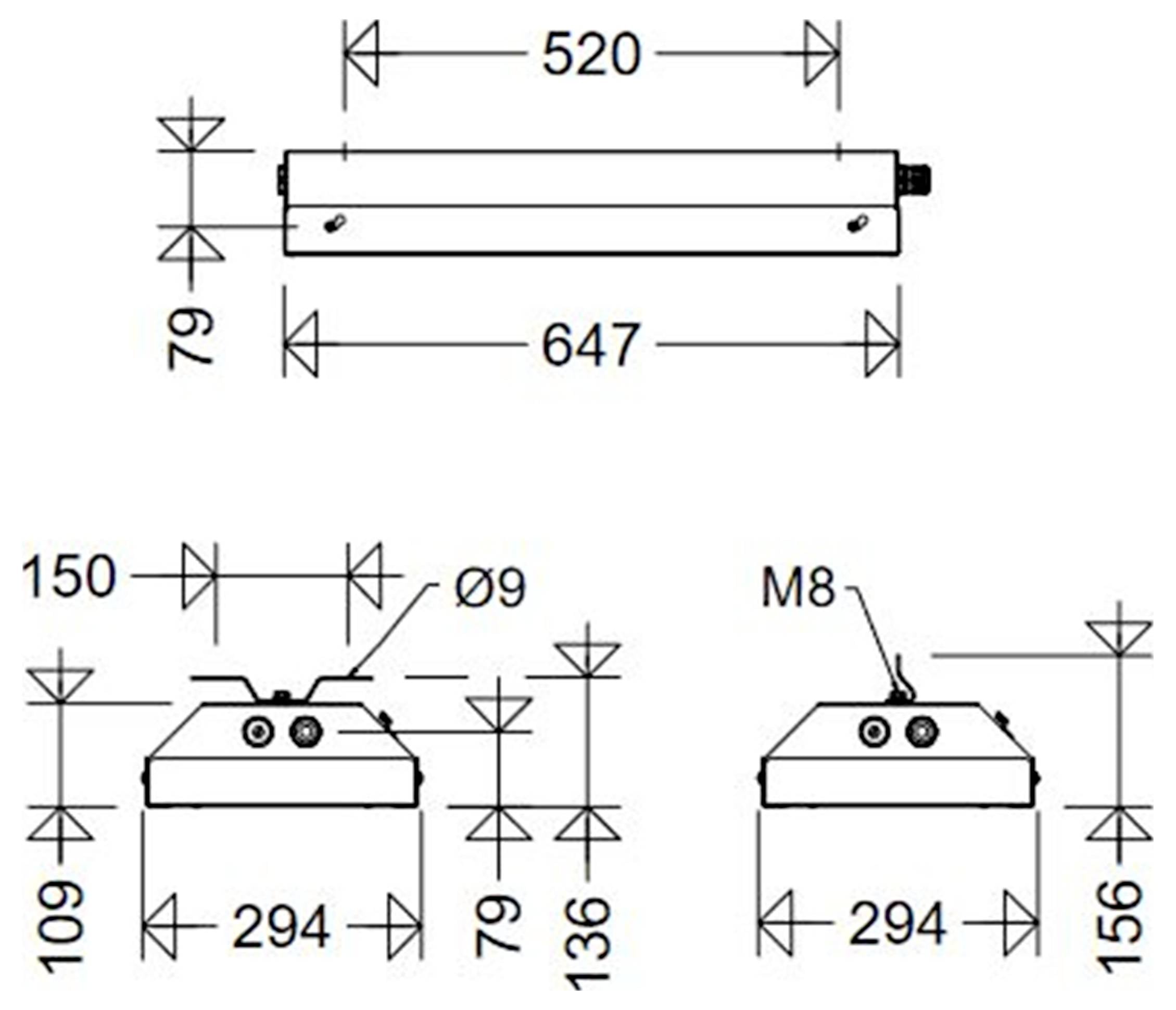 Schuch 185 06L60 SSK Acéllemez házas LED-es lámpatest LED 43 W Fehér Szürke-1