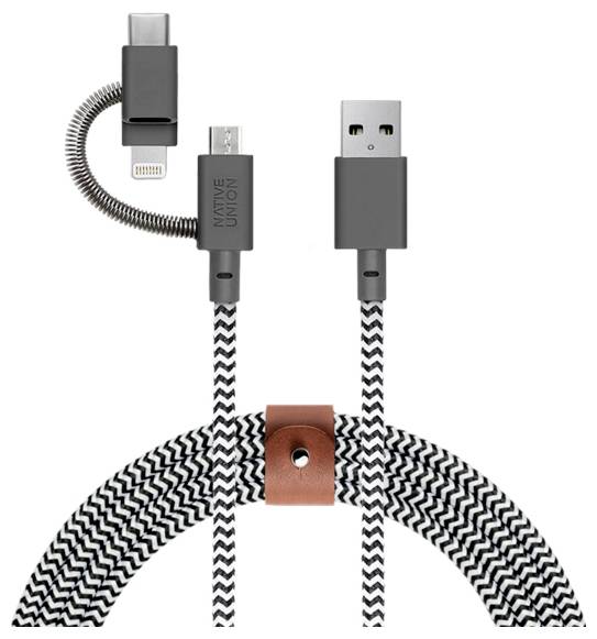 Native Union USB C kábel USB 2.0 2 m BELT-ULC-ZEB-NP-1