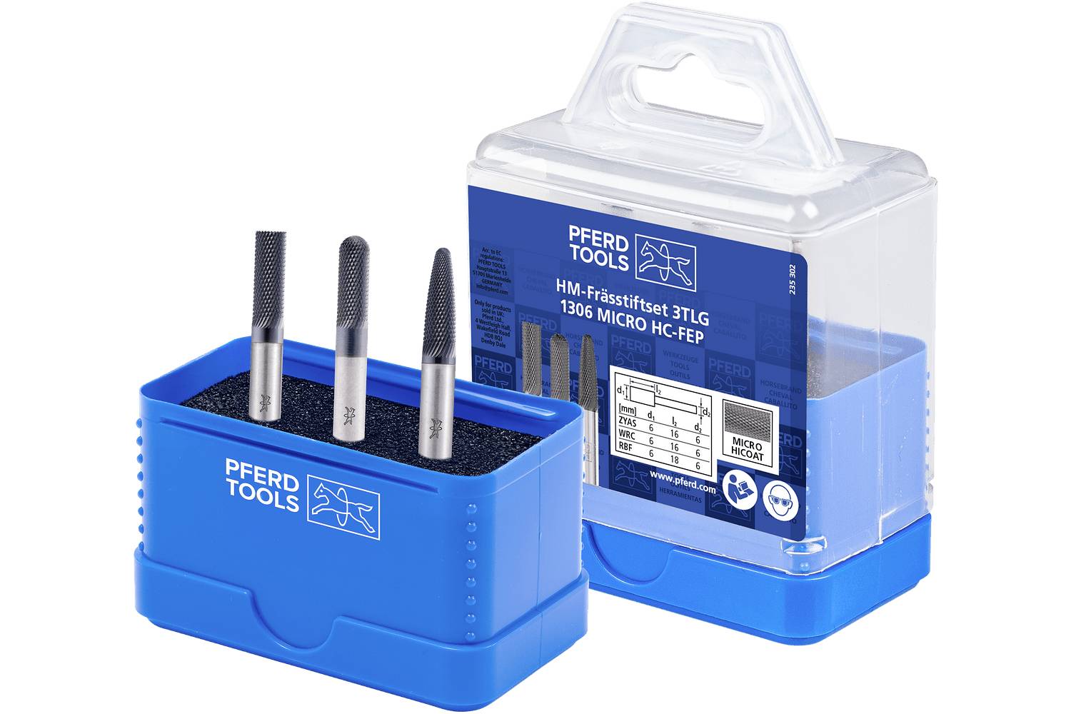 PFERD TOOLS 21901307 Maróstift készlet Átmérő 6 mm Szár átmérő 6 mm