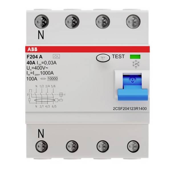 ABB 2CSF204123R1400 F204A-40/0,03L FI védőkapcsoló 40 A 0.03 A 400 V/AC
