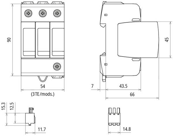 DEHN 943306  Túlfeszültség levezető     1 db