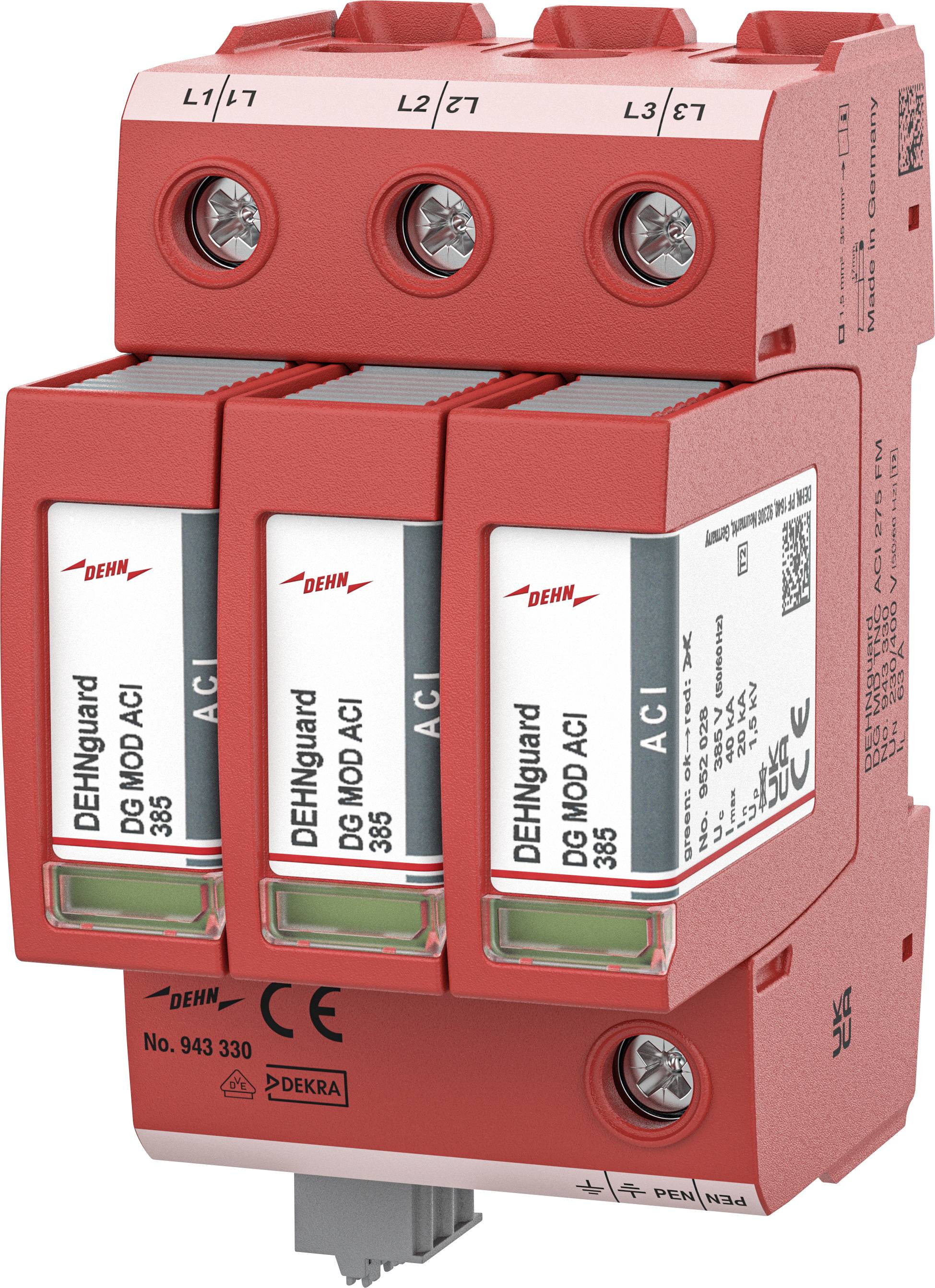DEHN 943330 943330 Túlfeszültség levezető 1 db-0