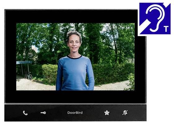 DoorBird A1103T IP videó kaputelefon WLAN, LAN Beltéri egység Fekete-0