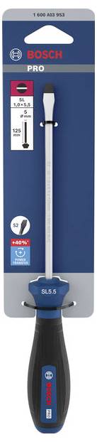 Bosch Professional 1600A039S3 Egyenes pengéjű csavarhúzó Pengeszélesség: 5.5 mm Penge hossz: 125 mm-1