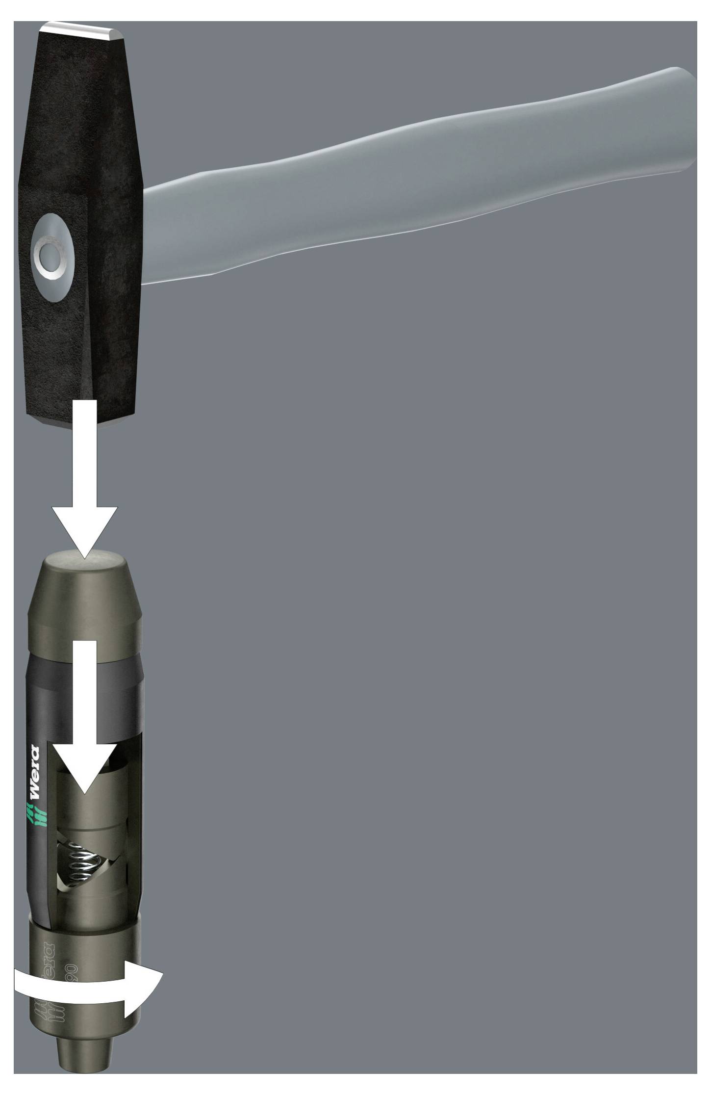 Wera 2090/16 Impaktor #####Schlagschraubendreher Set Univerzális, Műhely 3/8" (10 mm), Külső négylap-24