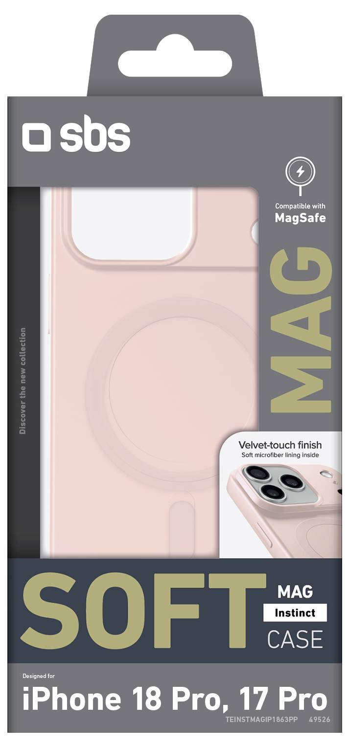 sbs mobile Instinct Mag Hátlap Apple iPhone 18 Pro, iPhone 17 Pro Rózsa TEINSTMAGIP1863PP-1