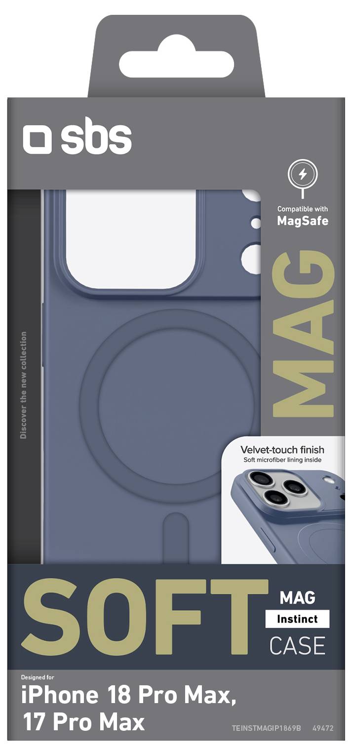 sbs mobile Instinct Mag Hátlap Apple iPhone 18 Pro Max, iPhone 17 Pro Max Kék TEINSTMAGIP1869B-1