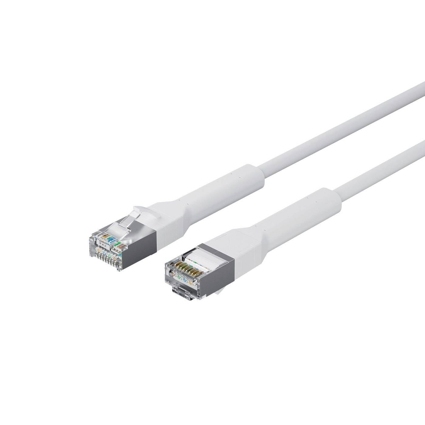 Lanview LV-6AFTP-FLEX-ANG-005W RJ45 Hálózati kábel, patchkábel 0.5 m Fehér 1 db