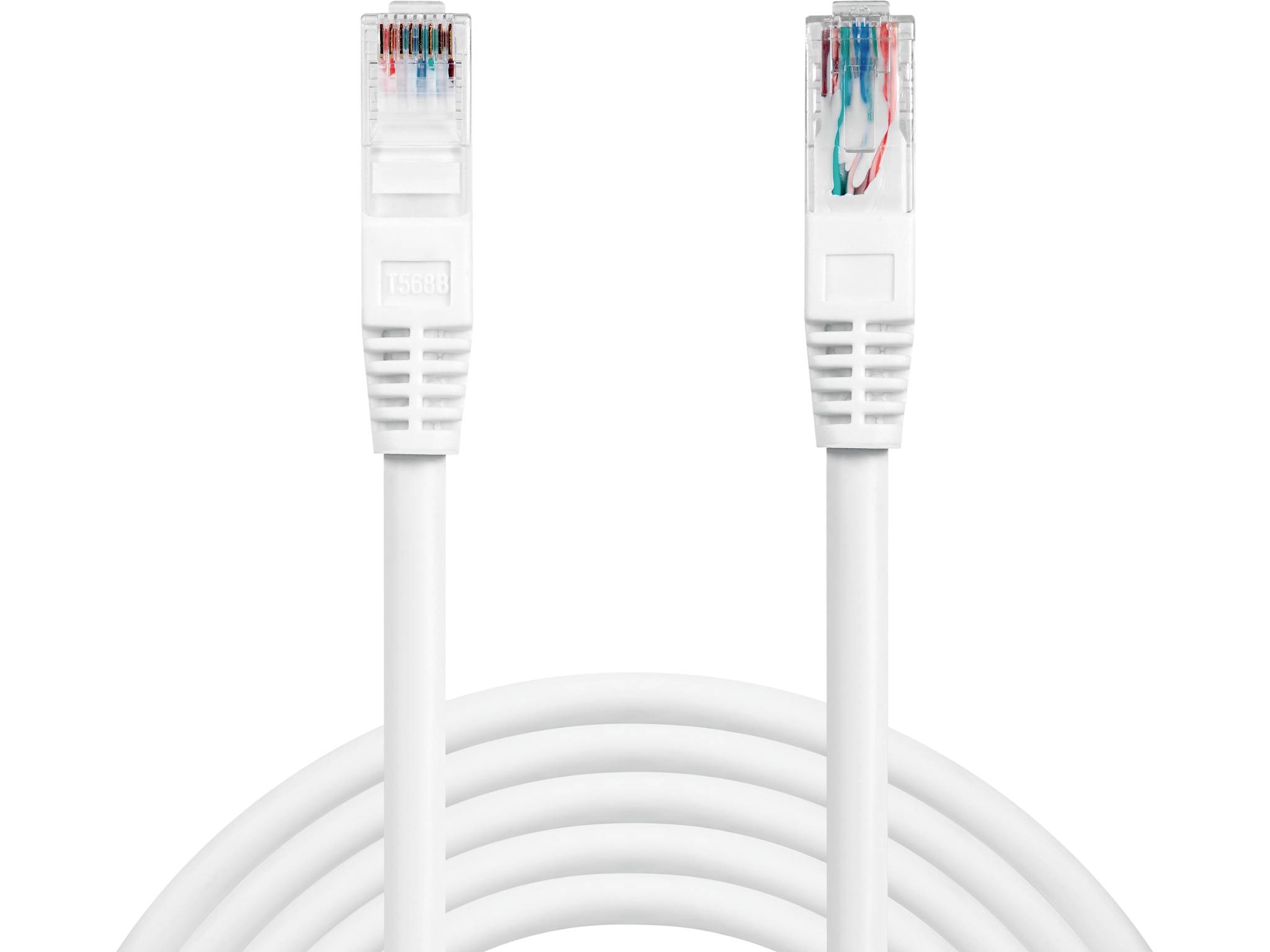 Sandberg 506-93 RJ45 Hálózati kábel, patchkábel 100 m Fehér 1 db