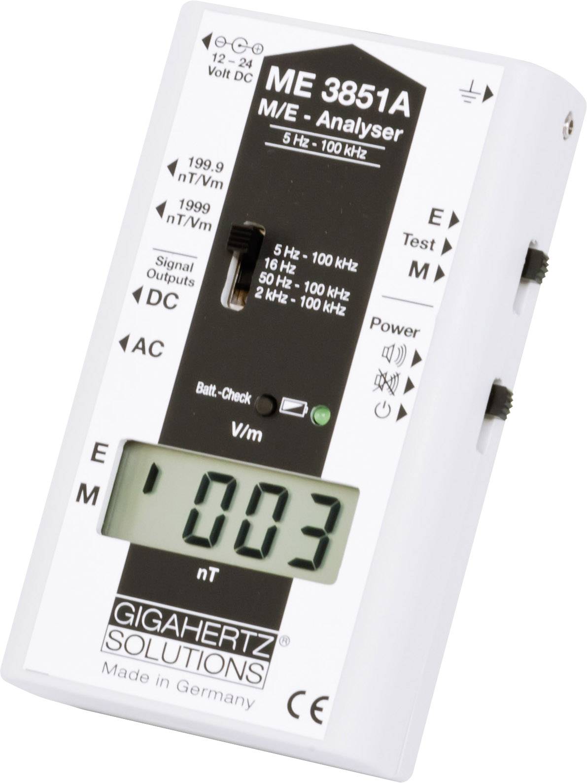 Elektroszmog mérő Gigahertz Solutions ME3851A