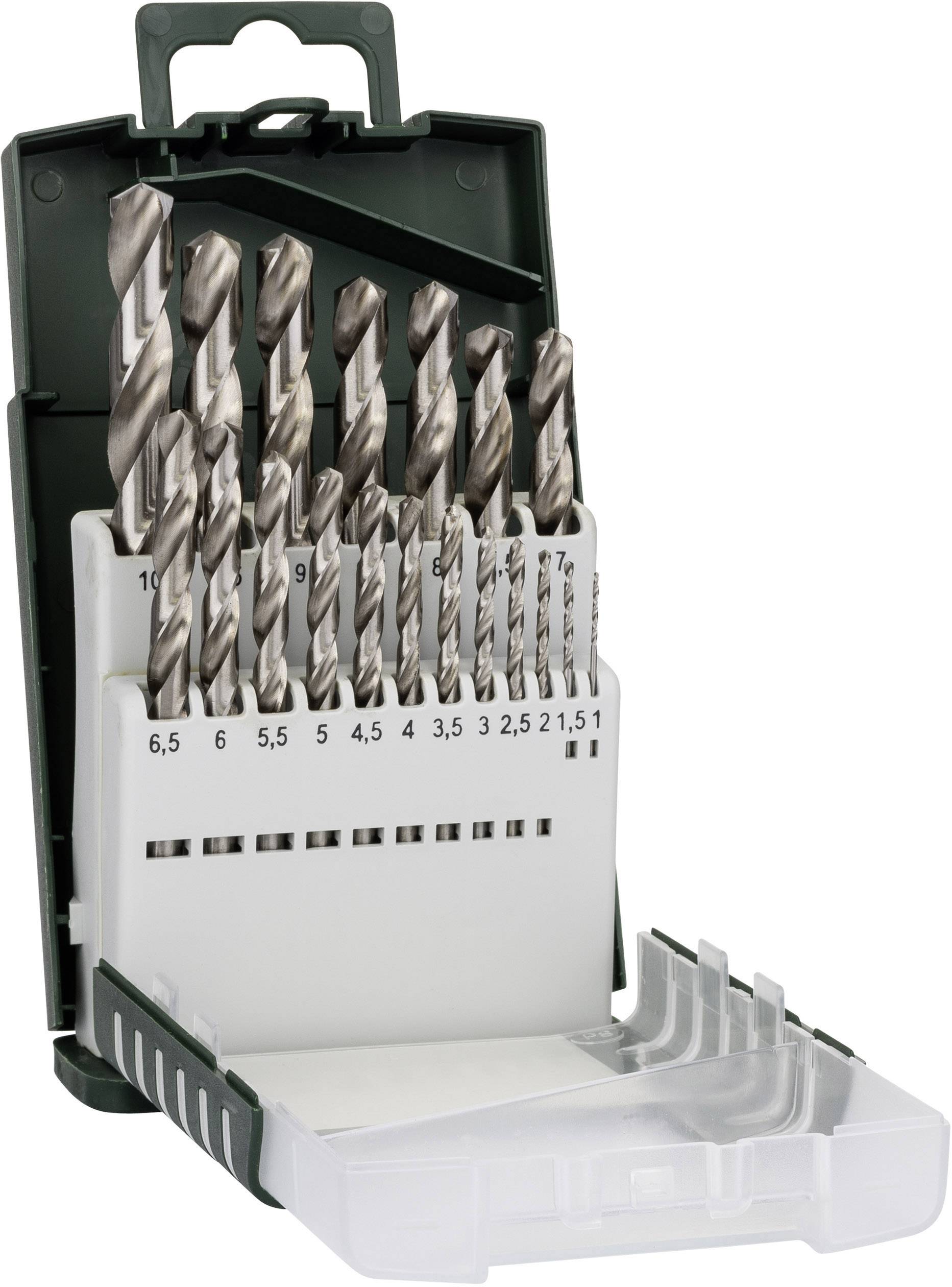 Bosch Accessories 2609255132 HSS Fém spirálfúró készlet 19 részes 1 mm, 1.5 mm, 2 mm, 2.5 mm, 3 mm, 3.5 mm, 4 mm, 4.5 mm, 5 mm, 5.5 mm, 6 mm, 6.5 mm, 7 mm, 7.5