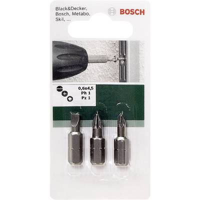 Bosch 2609255973 3 részes Csavarozó bit készlet Standard (HEX, PH, PZ)