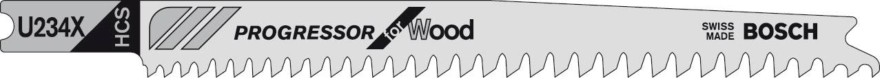 Bosch Accessories 2609256763 Szúrófűrészlap HCS, U 234 X Progressor for Wood 2 db