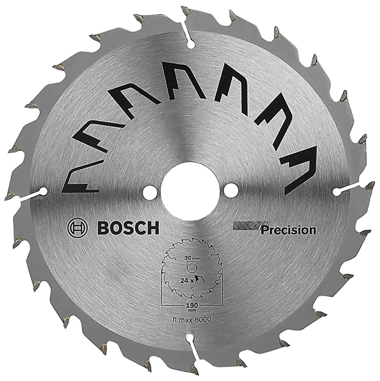 Bosch Accessories Precision 2609256869 Keményfém körfűrészlap 190 x 30 mm Fogak száma (collonként): 24 1 db