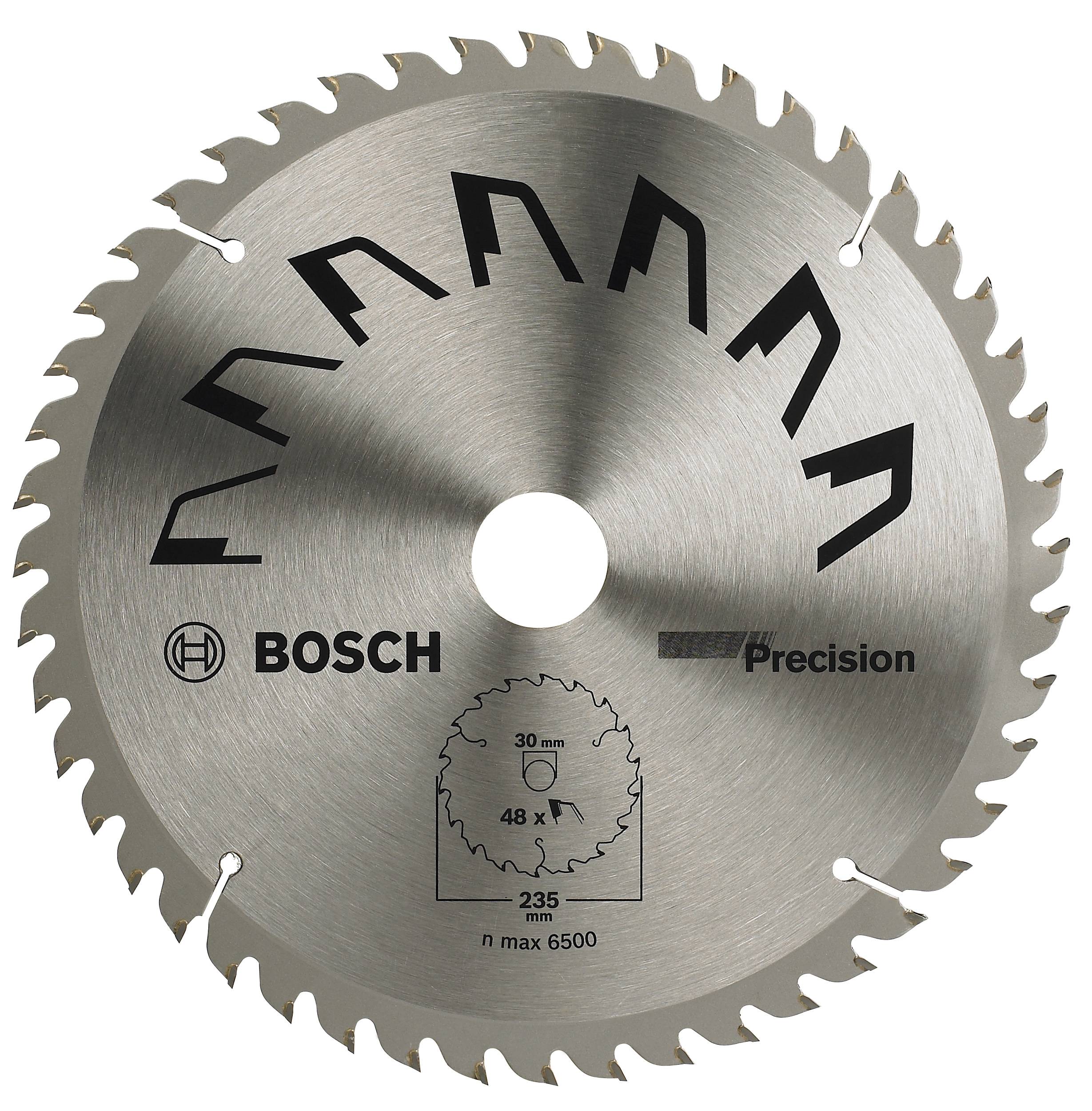 Bosch Accessories Precision 2609256877 Lame de scie circulaire au carbure 235 x 30 mm Nombre de dents: 48 1 pc(s)