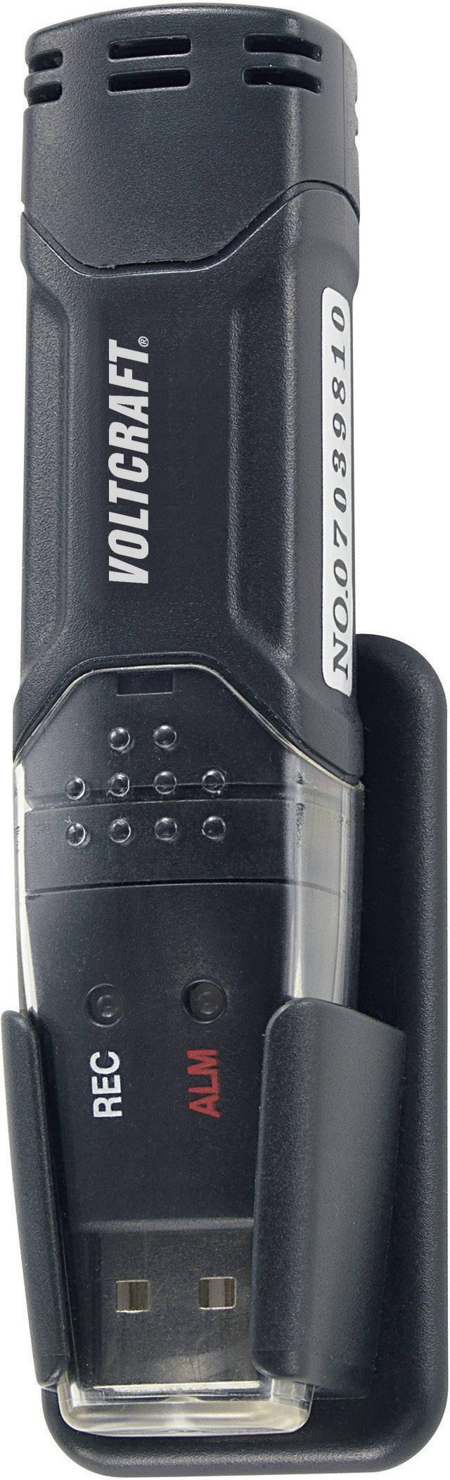 USB-s klíma adatgyűjtő, hőmérséklet, légnedvesség adatgyűjtő, 32000 mérési eredmény -40-től +70°C-ig Voltcraft DL-121TH-2