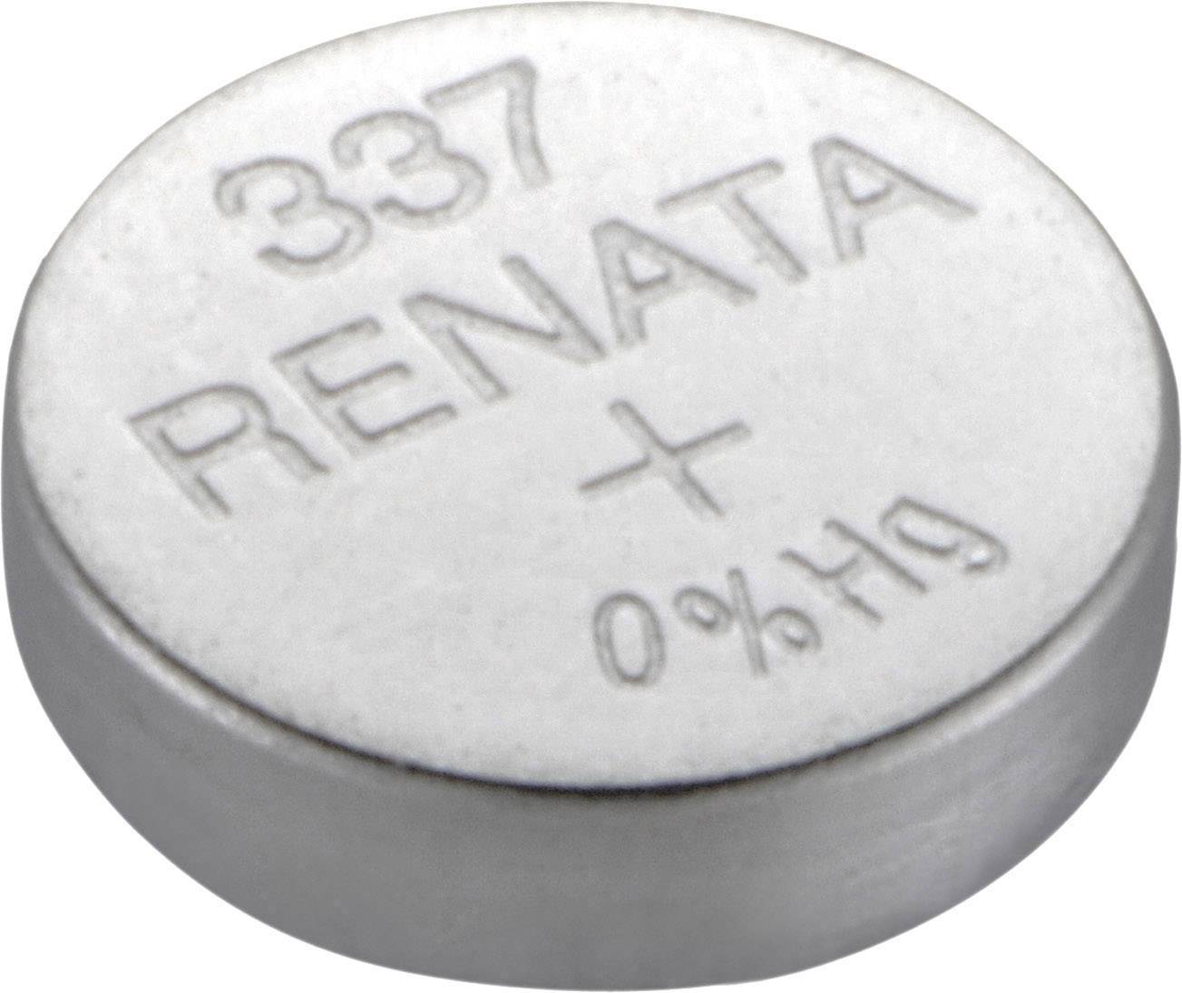 Renata Gombelem 337 1.55 V 1 db 8 mAh Ezüstoxid