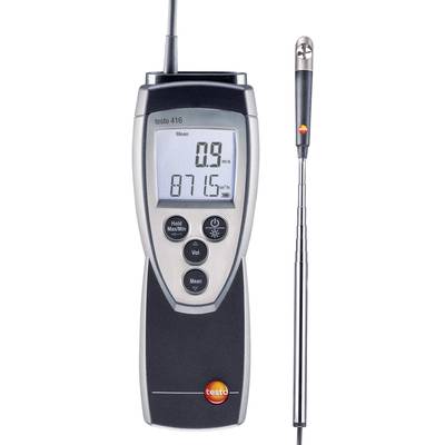 Szárnykerekes légsebesség mérő, anemométer 0,6...40 m/s ISO kalibrált, testo 416