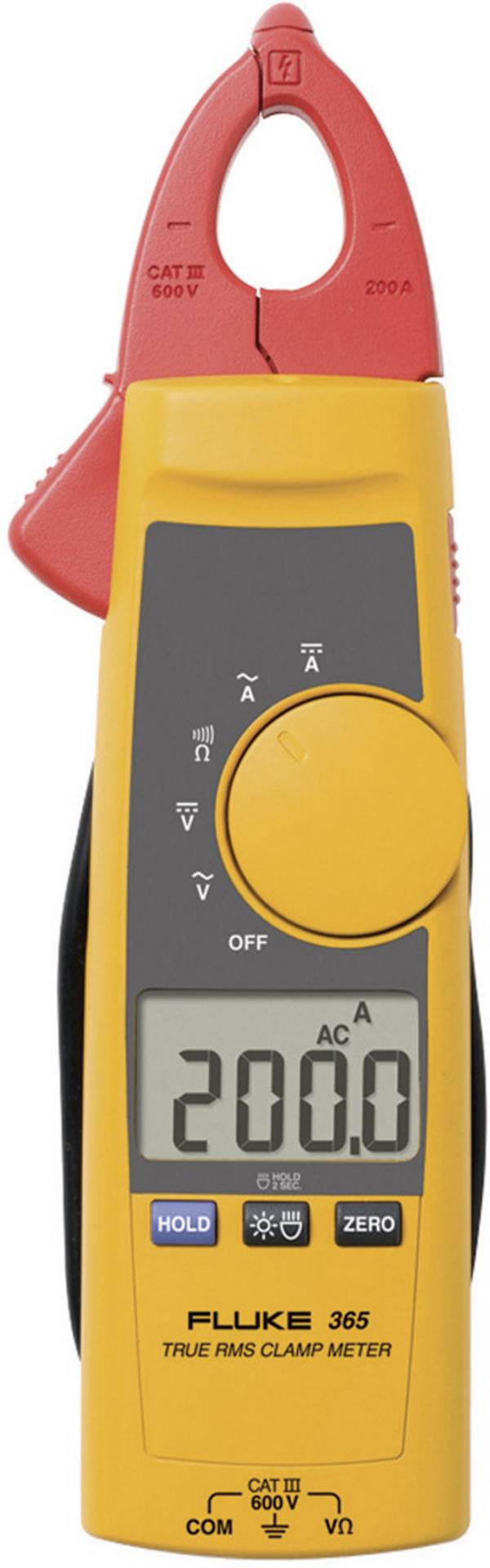 Fluke 365 Lakatfogó, Kézi multiméter Kalibráció (ISO) digitális  CAT III 600 V, CAT IV 300 V Kijelző (digitek): 2000