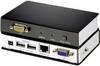 ATEN KVM Átalakító [1x VGA alj - 1x VGA alj, RJ45 alj, USB 2.0 alj, A típus, USB 2.0 alj, A típus] Fekete
