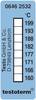 Öntapadós, felragasztható hőmérőcsík, 50 x 18 mm, 161/169/172/177/184/189/197/204 °C-ig Testo Testoterm