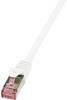 RJ45 Hálózati csatlakozókábel, CAT 6 S/FTP [1x RJ45 dugó - 1x RJ45 dugó] 50 m, fehér LogiLink