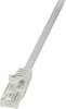 RJ45 Hálózati csatlakozókábel, CAT 6 U/UTP [1x RJ45 dugó - 1x RJ45 dugó] 1 m, szürke LogiLink