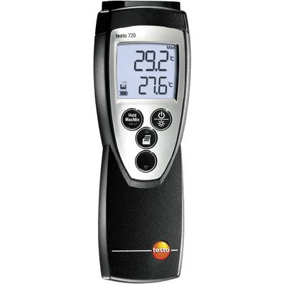 testo 0560 7207 Hőmérséklet mérőműszer Kalibrált (ISO) -100 - +800 °C Érzékelő típus Pt100, NTC 