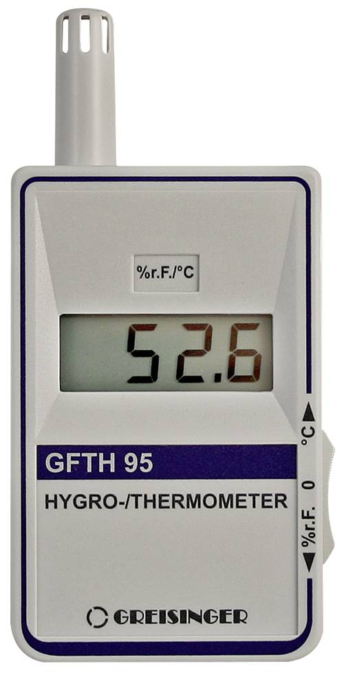 Greisinger GFTH 95 digitális hő- és páratartalom mérő, DAkkS kalibrált