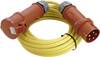 AS Schwabe 60713 Áram Hosszabbítókábel 16 A Sárga 10.00 m N07V3V3-F 5G 2,5 mm²