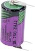 1/2 AA lítium elem, forrasztható, 3,6V 1100 mAh, forrfüles, 15 x 25 mm, Tadiran SL750PT