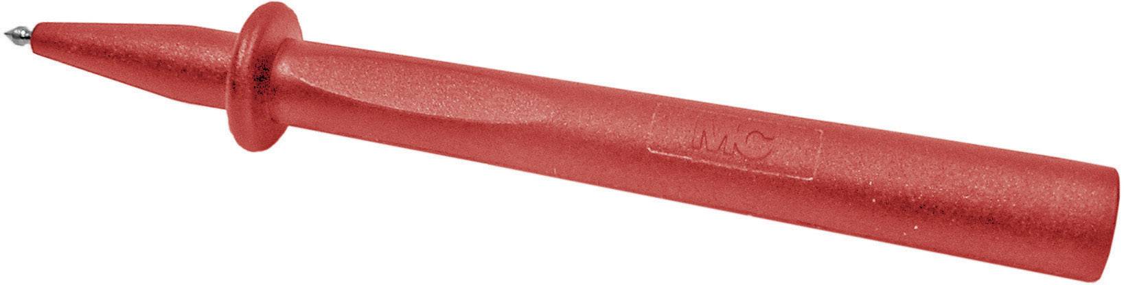 Mérőhegy, mérőtüske 4 mm-es banán aljzattal, piros MultiContact BT400