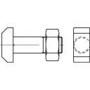 TOOLCRAFT 106191 Kalapácsfejű csavar M8 30 mm DIN 261 Acél 25 db