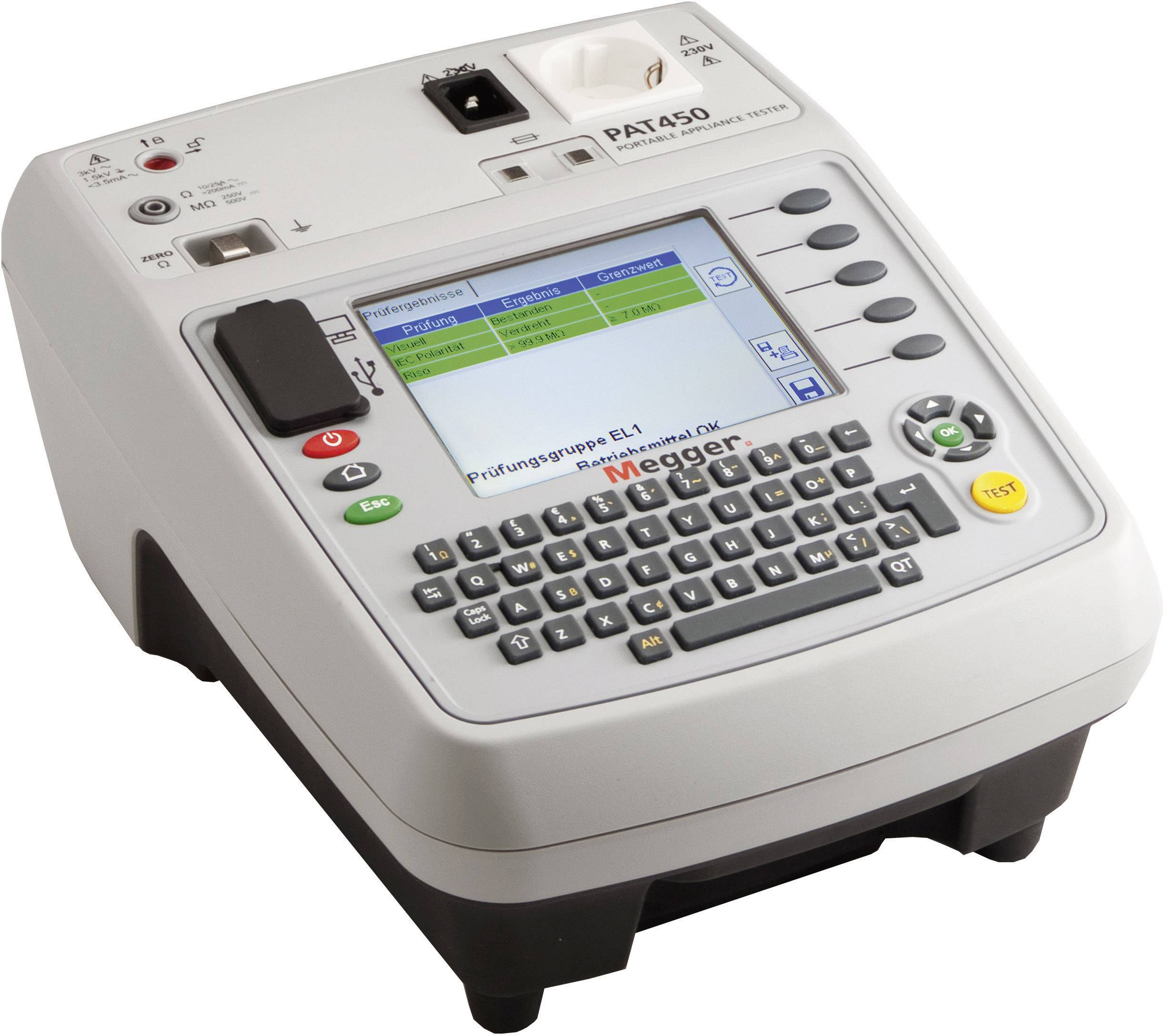 Megger PAT450-DE Készülékteszter VDE szabvány 0701-0702